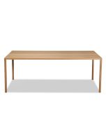 שולחן אוכל עץ אלון בגוון טבעי 100*200 ס"מ דגם SKELLY