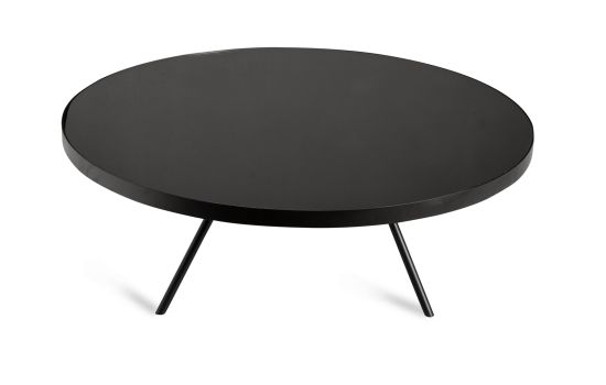 שולחן סלון קוטר 81 ס"מ זכוכית חומה דגם COCKTAIL