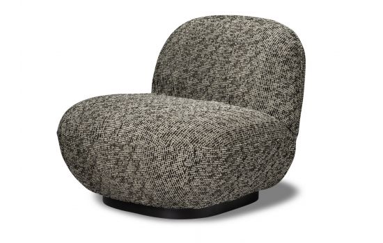 כורסא בד בגוון שחור/בז' דגם PICCADILLY