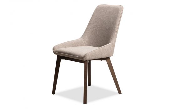 כסא פינת אוכל בד בגוון חום דגם NECO