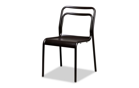כסא גינה מתכת בגוון שחור דגם CLARIS