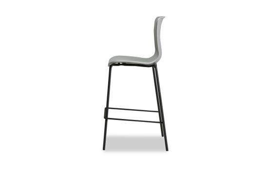 כסא בר פלסטיק בגוון אפור דגם KIRI